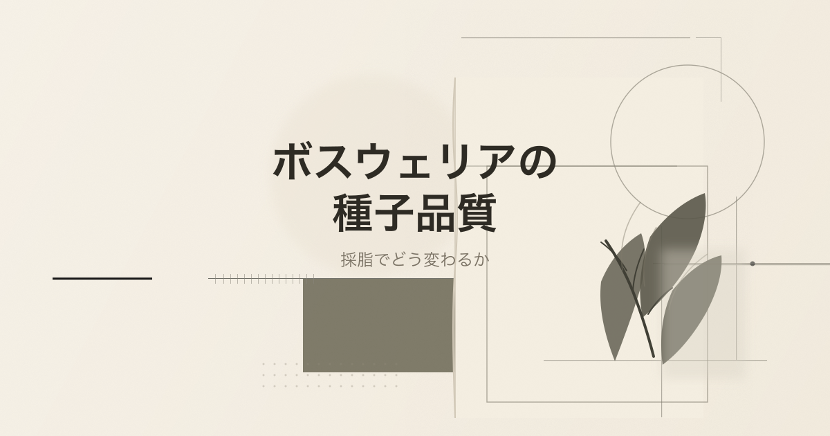 Boswellia papyrifera の種子品質と再生を扱う論文記事のサムネイル