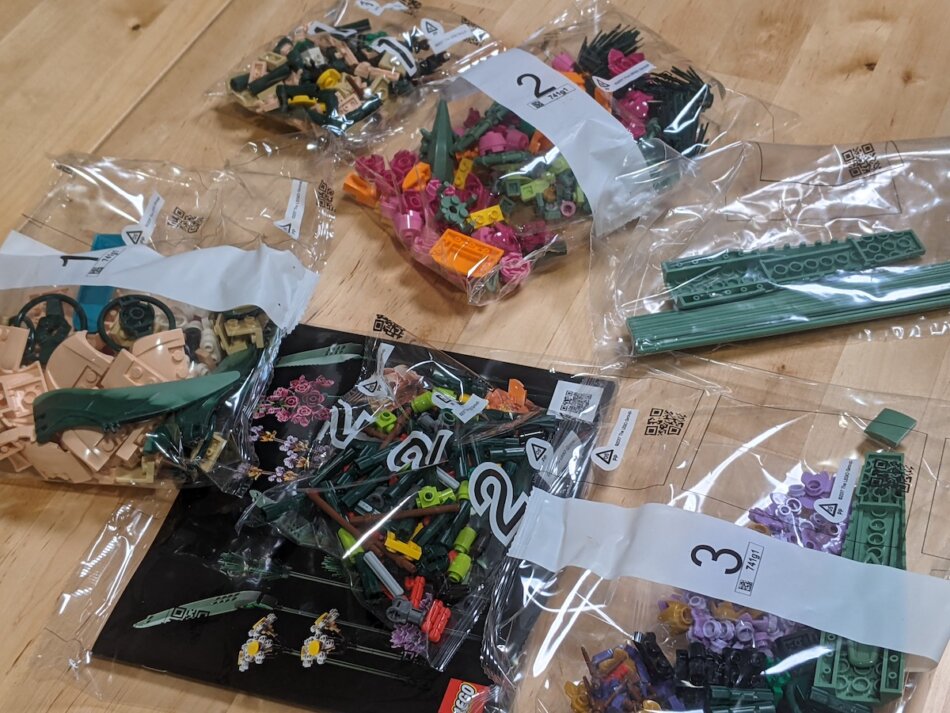 LEGO ボタニカルコレクション「フラワーブーケ」のパッケージ