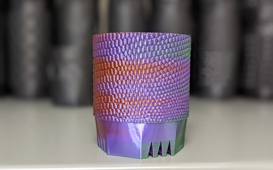 Silk Tri-Color PLA（3色）フィラメントを使ったSSN鉢「SSN15」